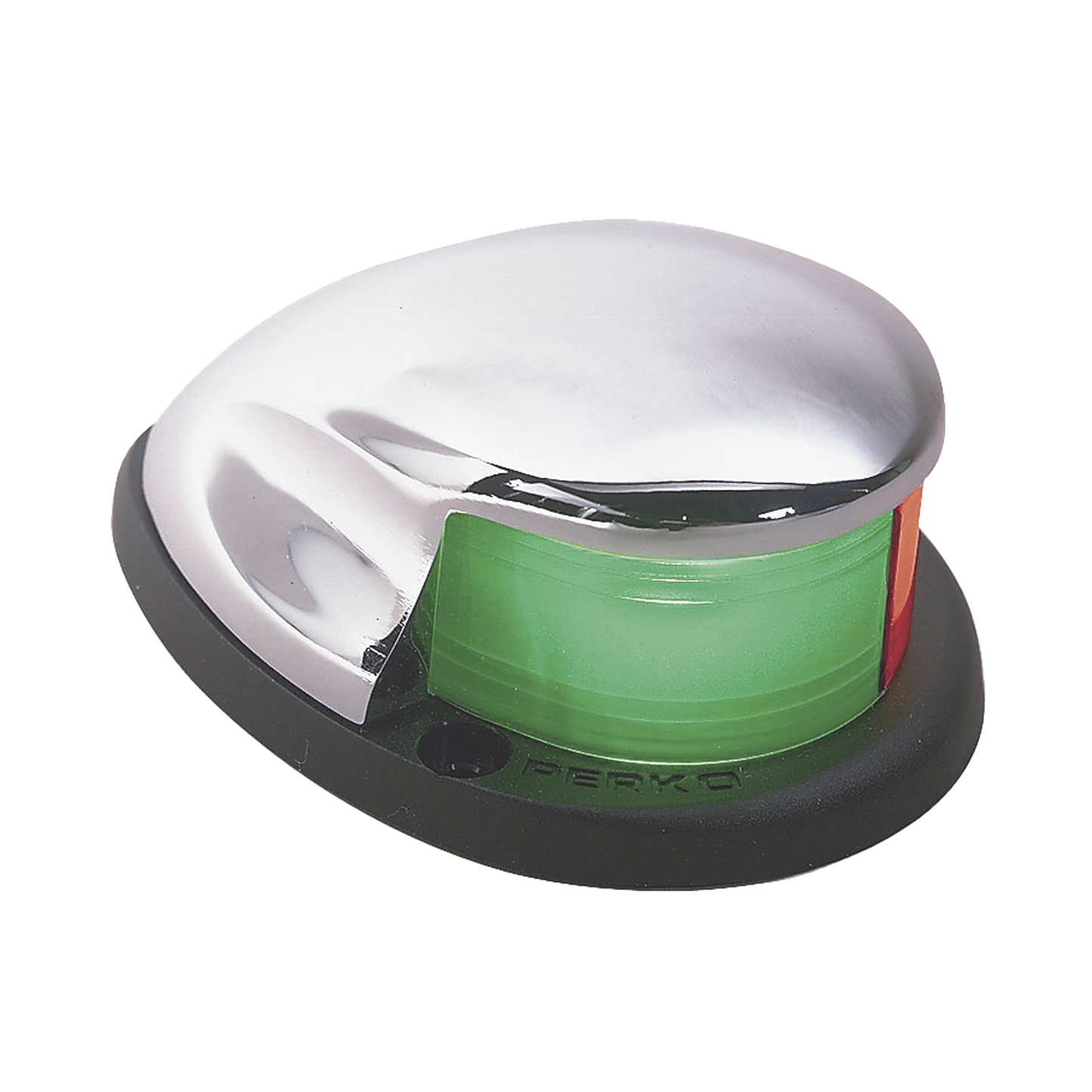 Luz Bi-Color de Montaje Horizontal con Carcasa Cromada para Embarcaciones a Motor Menores de 20 Metros