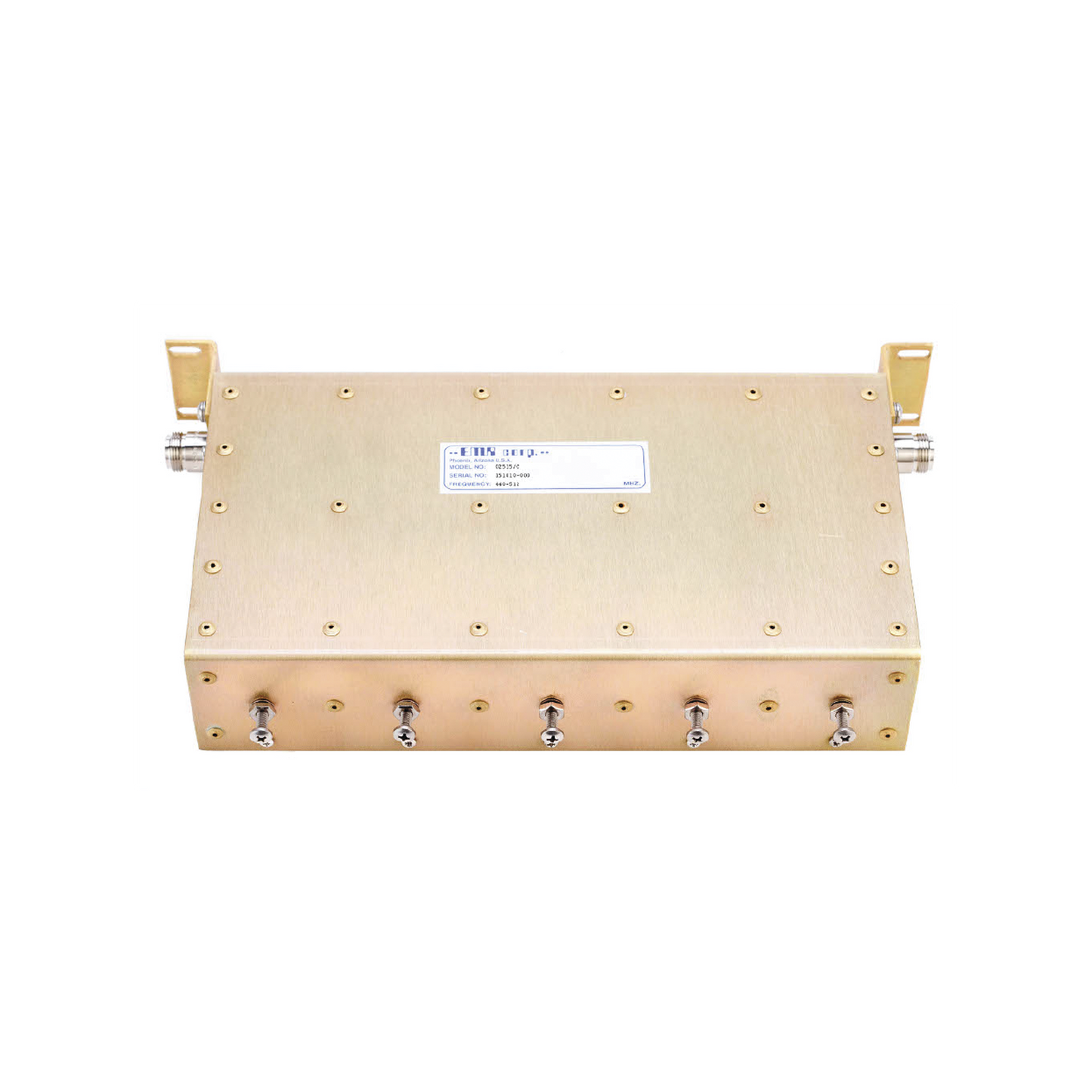 Preselector 375-440 MHz, Ancho-Banda 2-15 MHz, Perdida-Inserción 2.0 dB @ 5 MHz, N Hembras.