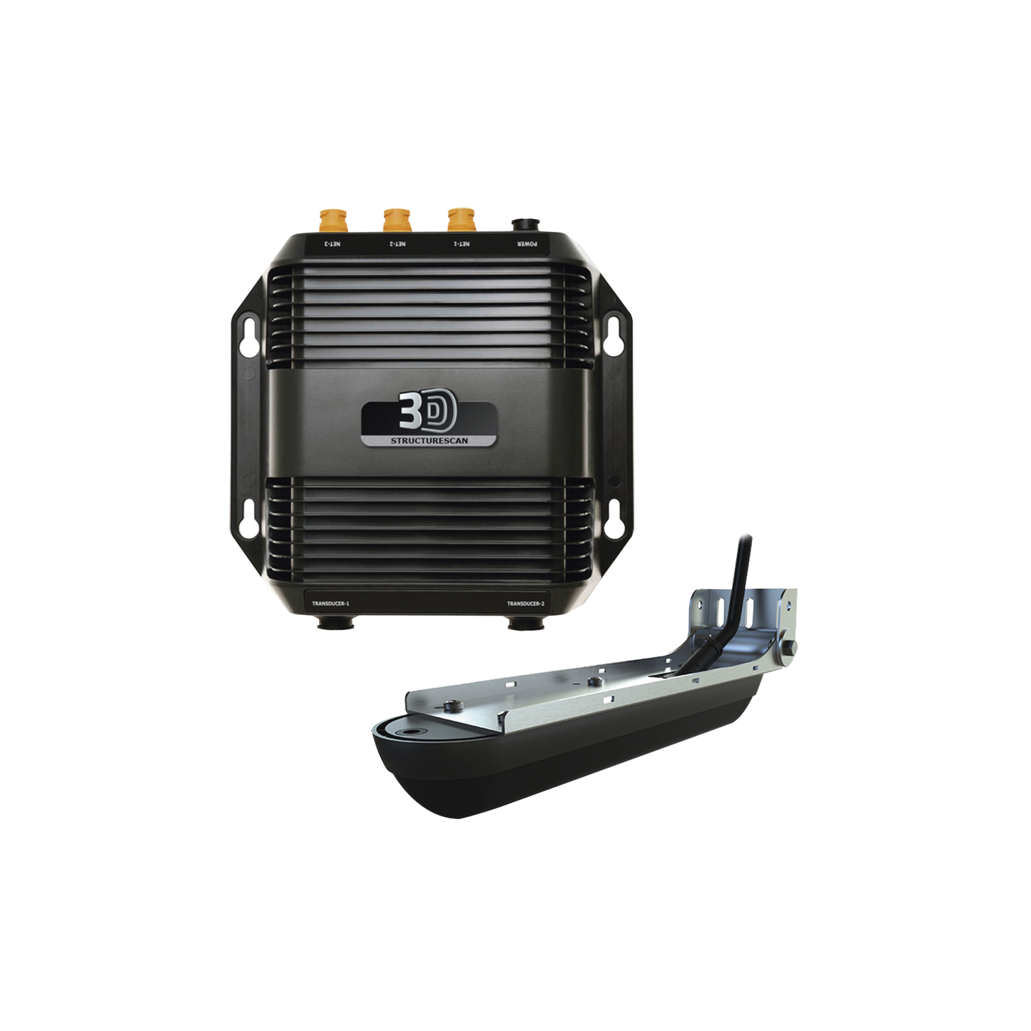 Módulo StructureScan 3D y transductor de montaje en espejo.