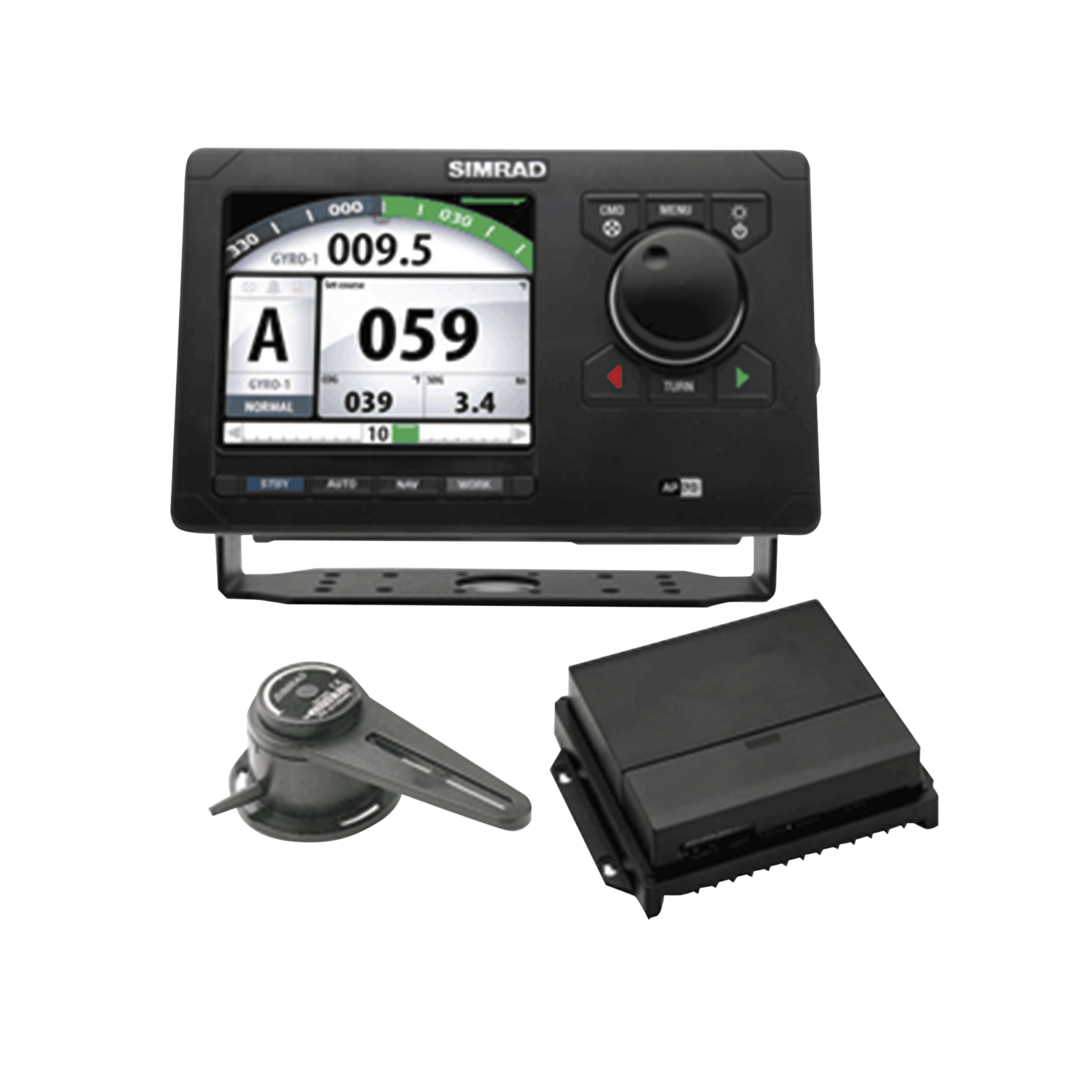 Kit de sistema automático AP70 MK2. Incluye controlador AP70 MK2, AC70 y RF300