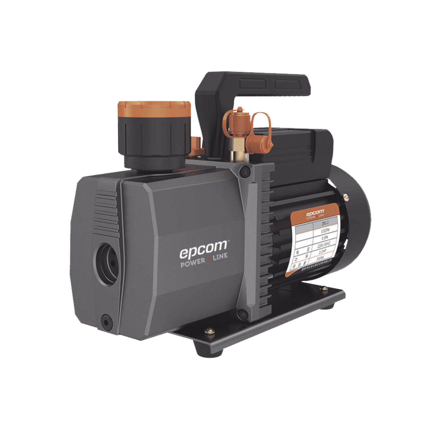 Bomba de vacío/ para aire acondicionado / 2 estados / Motor de 1/2 HP / Voltaje dual 110-220 Vca / Acople de ingreso de 1/4" x 3/8" con válvula de retención integrada