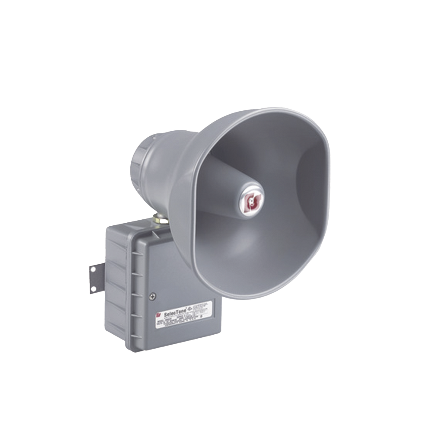Altavoz amplificado SelecTone® de 15 W, para ubicaciones peligrosas Aprobado por CSFM y listado UL y cUL , 120 Vca, gris