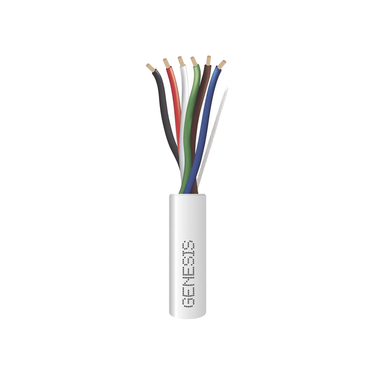Bobina de 305 Metros / Cable de Cobre / 6 x 18 AWG / Para Interior / Color Blanco / Para Aplicaciones de Alarmas de Intrusión/Control de Acceso/ Automatización / Interfonos y Tv Porteros