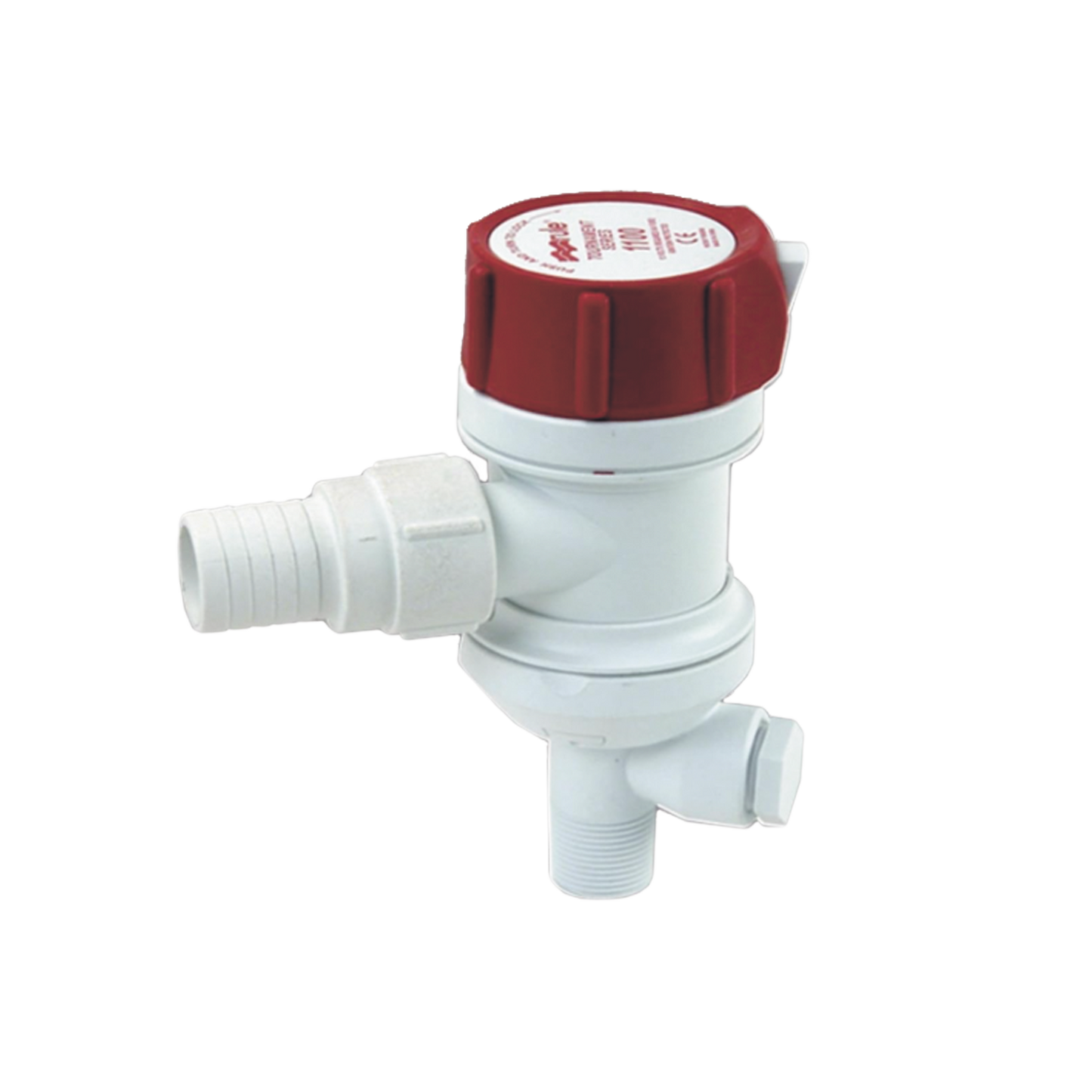 Bomba sumergible para carnada de 1100 galones por hora, a 12 Volts de corriente directa.