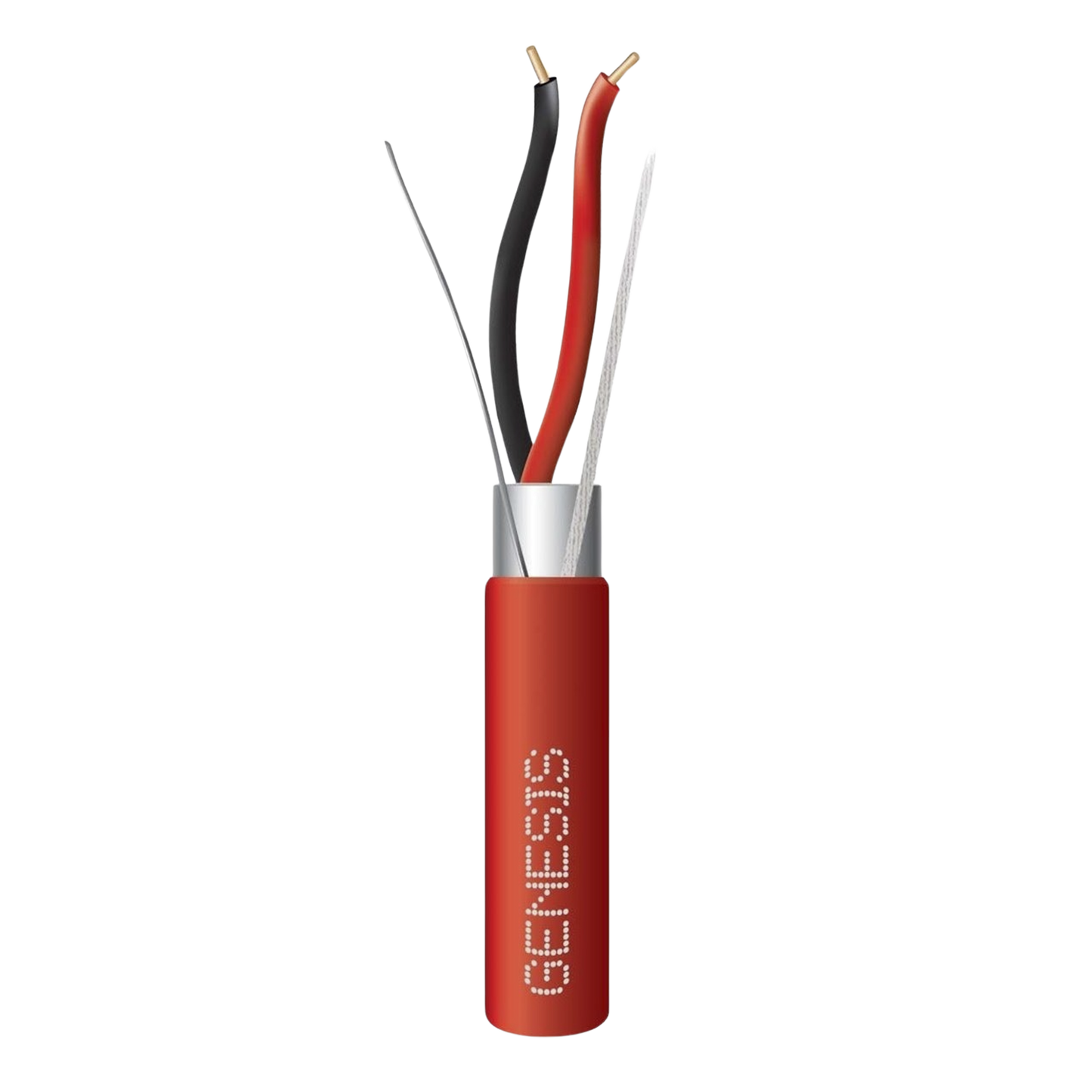 Bobina de Alambre 305 Metros / 2 x 16 AWG Blindado / PLENUM / Para Alarmas de Incendio