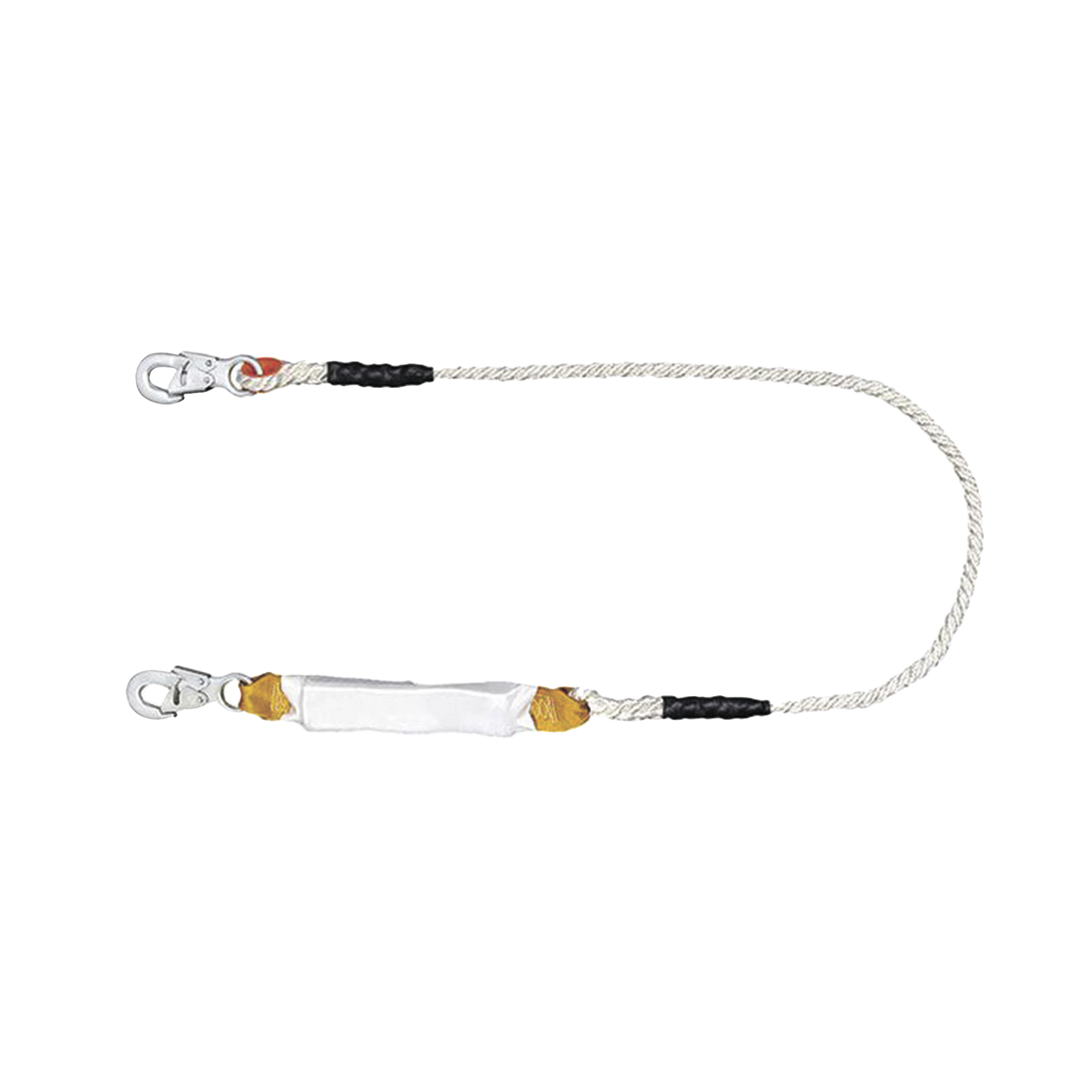 Amortiguador con Cable de Protección de Nylon y 2 Ganchos de Seguro Doble.
