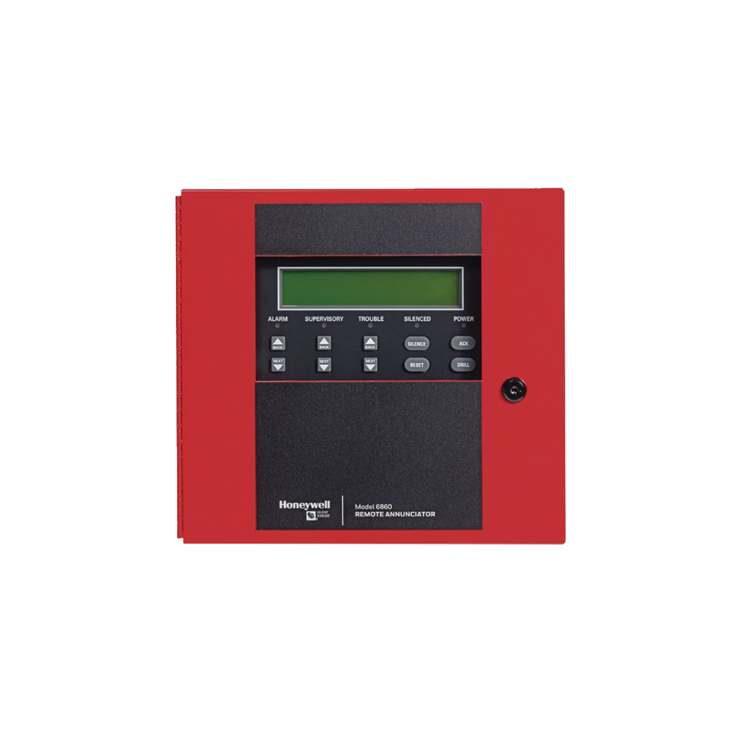 Anunciador remoto de 4X40 caracteres con 4 teclas de función programables para paneles Silent Knight Serie 6000