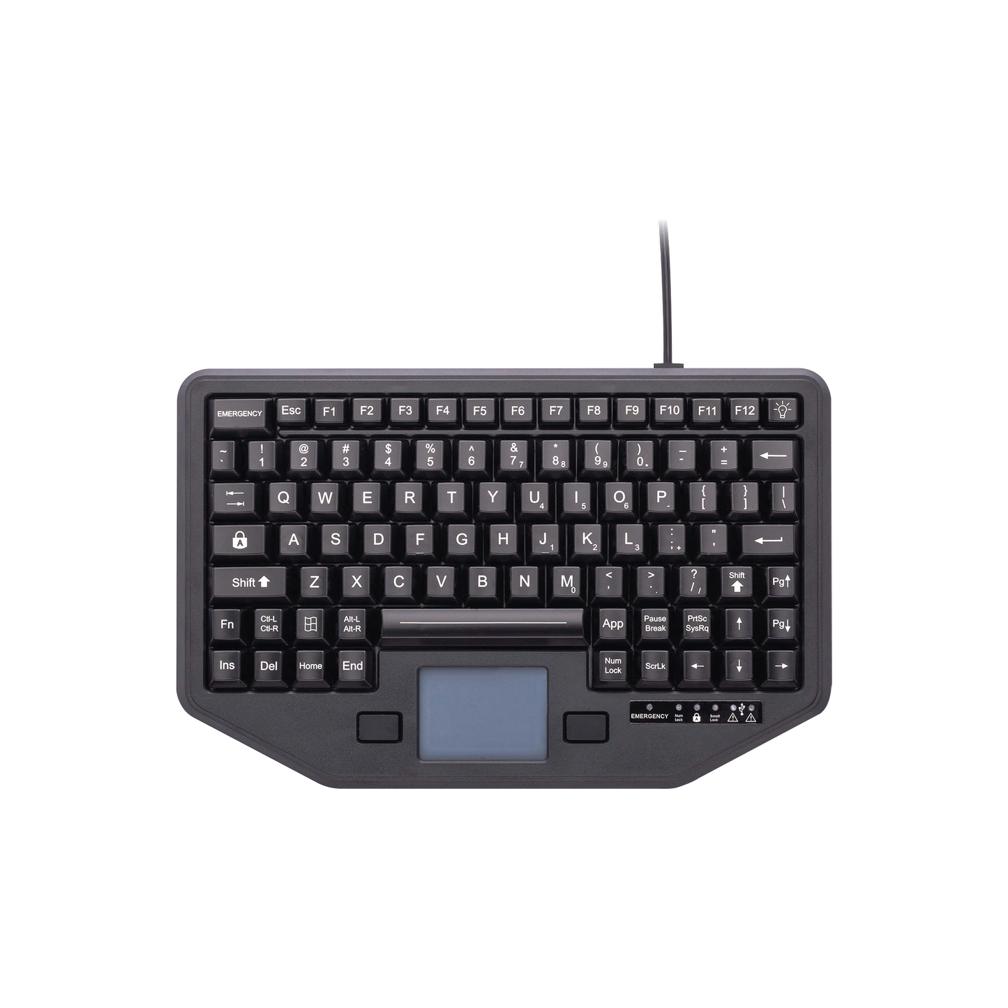 Teclado con Panel Táctil Integrado