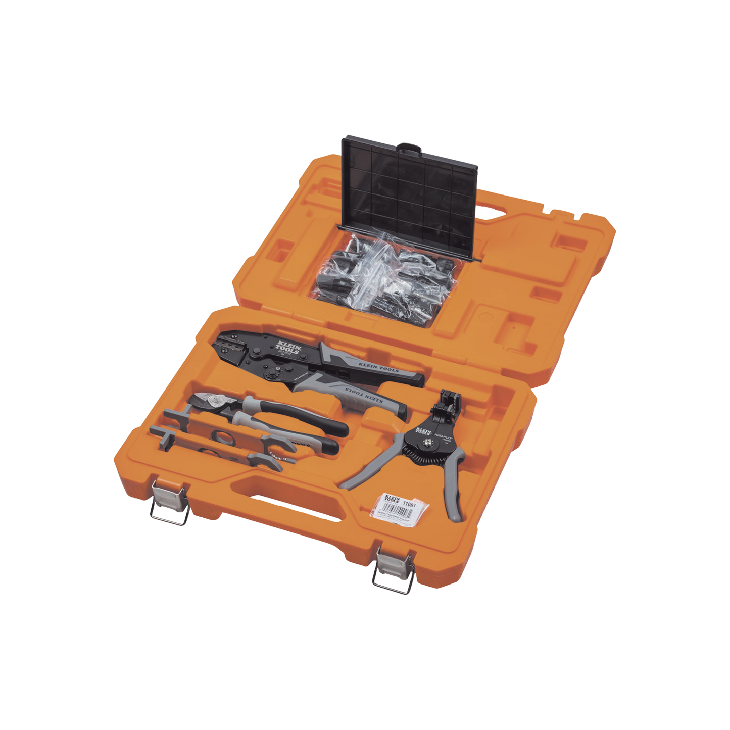 Juego de Herramientas Solares de Conexión Fotovoltaica, 6 Piezas: Estuche, 2 Llaves Aisladas MC4, Cortador 1/0 AWG Al, Pelacables 6-12 AWG Sólido y 8-14 AWG Trensado, Ponchadora MC4T 10-14 AWG