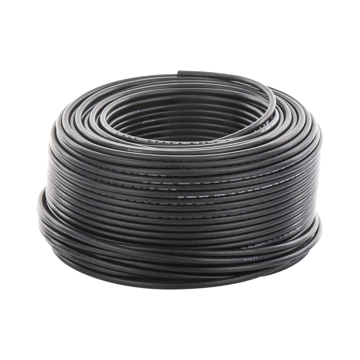 Cable Fotovoltaico Negro / 6mm² (10AWG) / Material COBRE / 2000V / Rollo de 100m