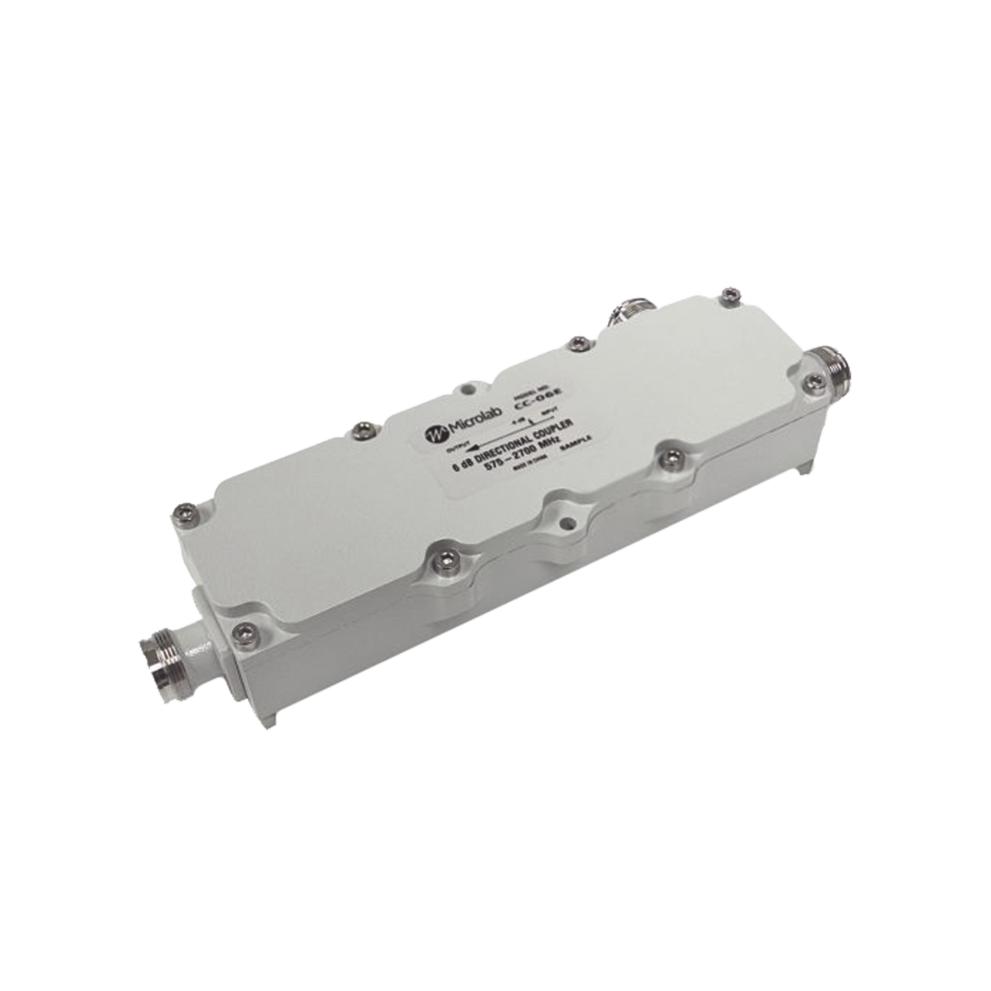 Acoplador direccional 6dB 575-2700MHz 300W - 161 dBc 4.3 - 10 IP67