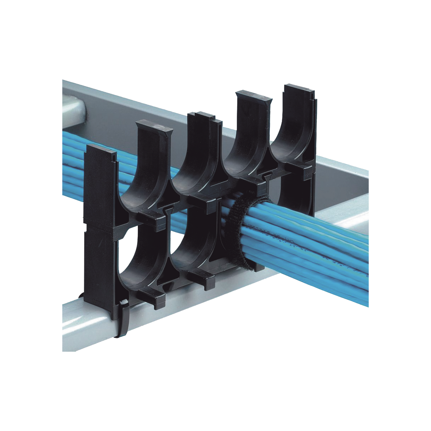 Espaciador de Cables de Nylon 6.6, Con 1 Espacio de 1.25 in (31.8 mm) de Diámetro, Color Negro, 1 Pieza