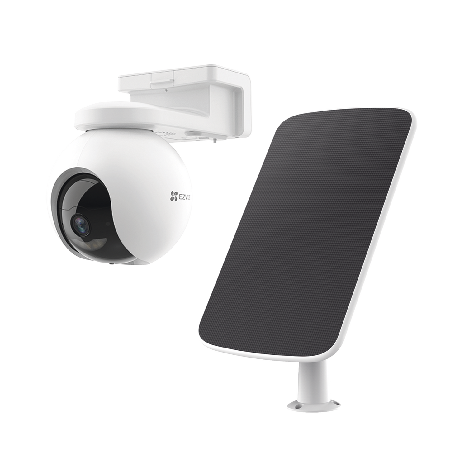 Kit de Cámara de Batería Recargable y Panel Solar / Wi-Fi / Almacenamiento Gratuito en Memoria Interna de 32 GB / Incluye 1 pieza de CS-HB8 y 1 Pieza de CS-CMT-SOLARPANEL-C