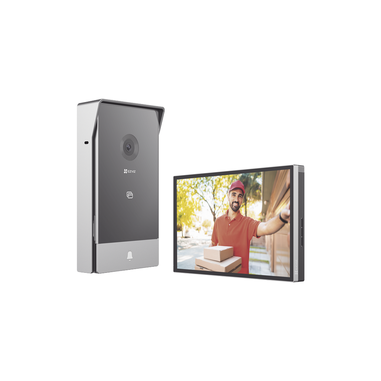 Videoportero IP Conexión a 2 Hilos / Con Monitor Wi-Fi para Interior / Frente de Calle IP65 Uso Exterior Protegido / Cámara 3 Megapíxel / Llamada a la App / Apertura remota / Soporta 2 Puertas / Ranura para Micro SD