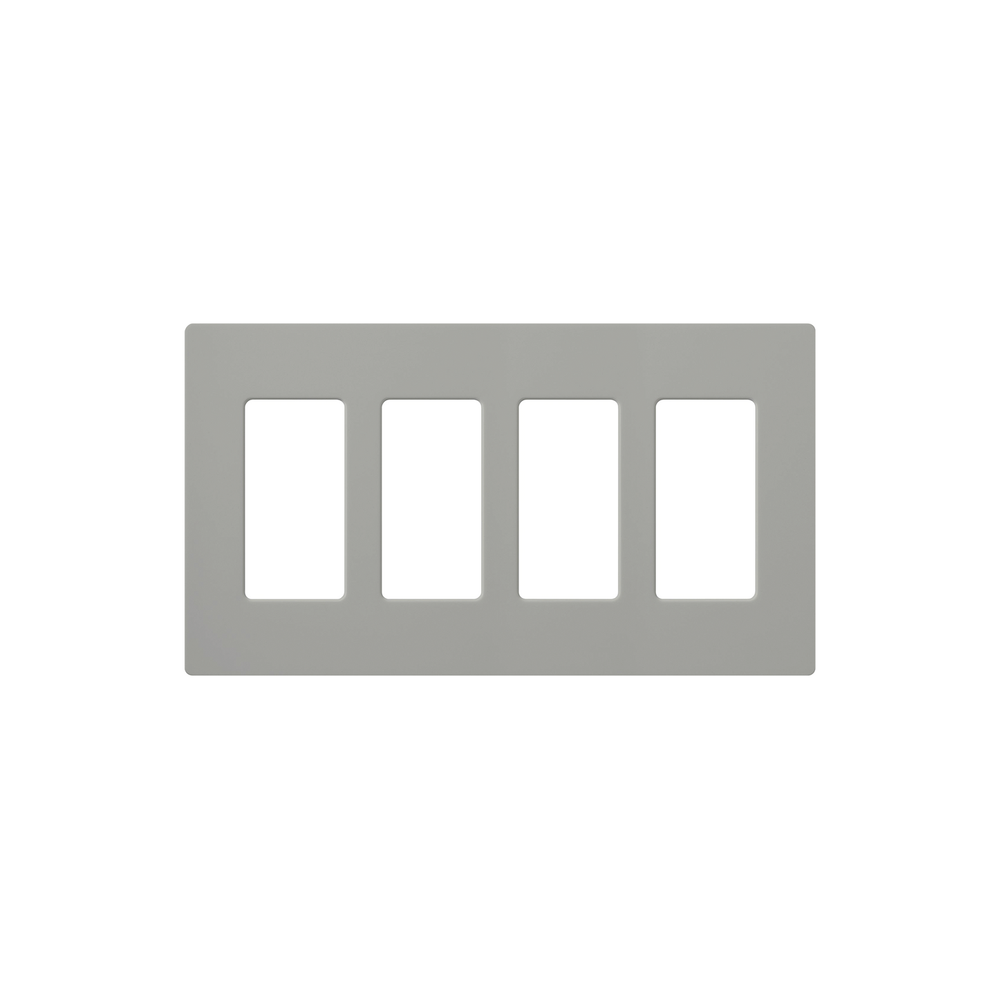 PLACA DE PARED COLOR GRIS, 4 ESPACIOS