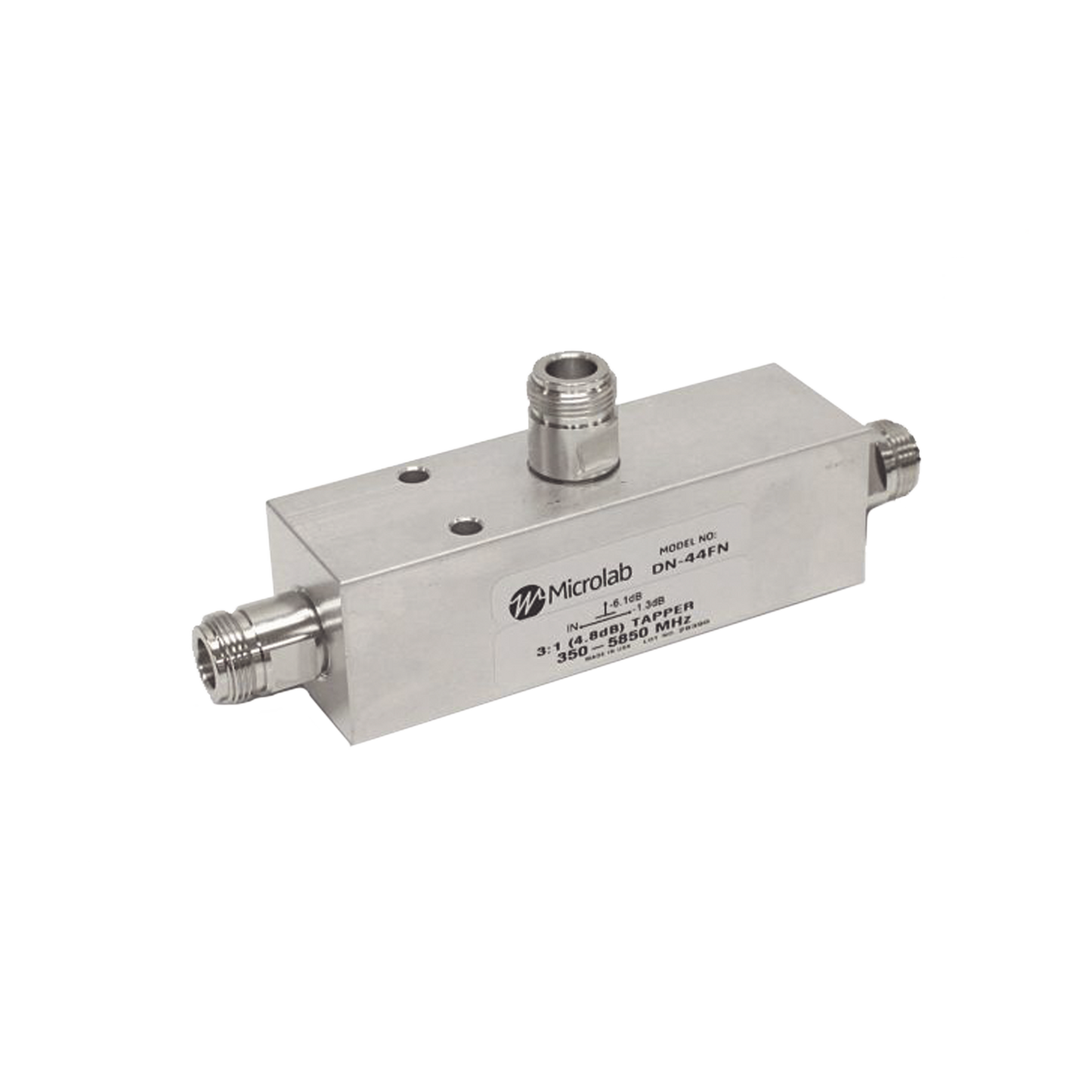 SEPARADOR 3dB (2:1) Tap 350-5930MHz 500W -161dBc TIPO N IP67 .