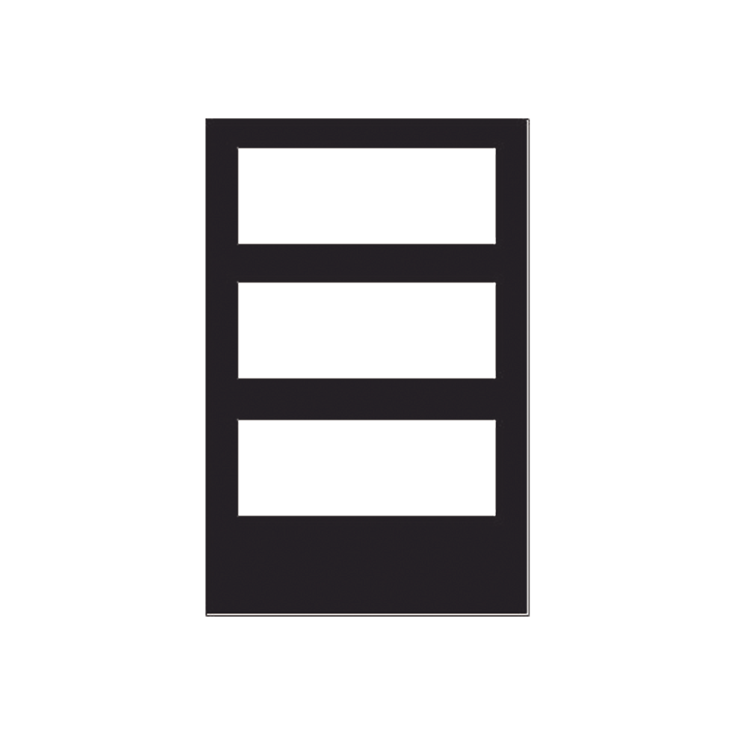 Puerta para Gabinete de 3 Niveles / para Paneles NOTIFIER / Color Negro