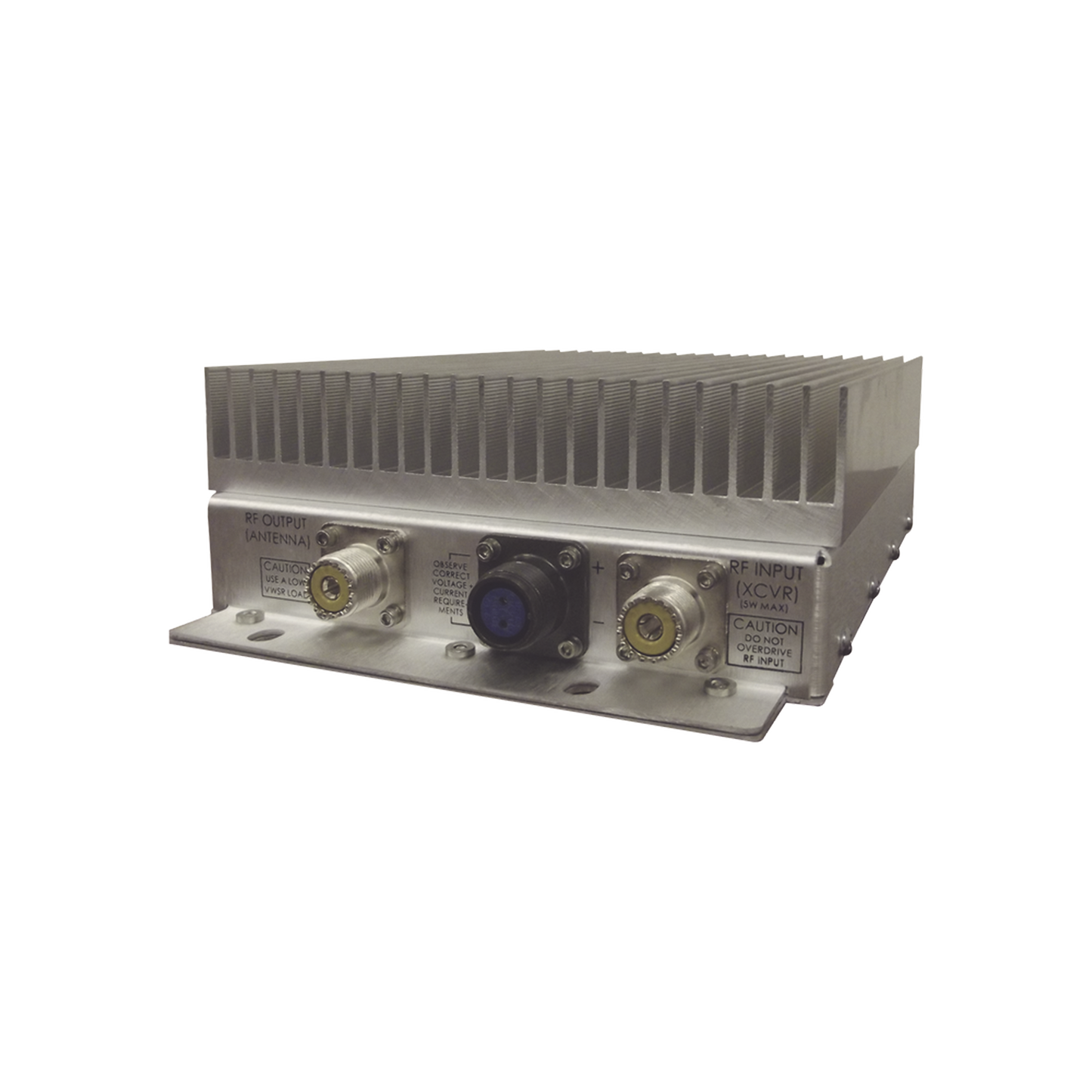 Amplificador Vehicular 136-174 MHz, Entrada 2-5W /Salida 100W, 18 Amp., UHF Hembras.