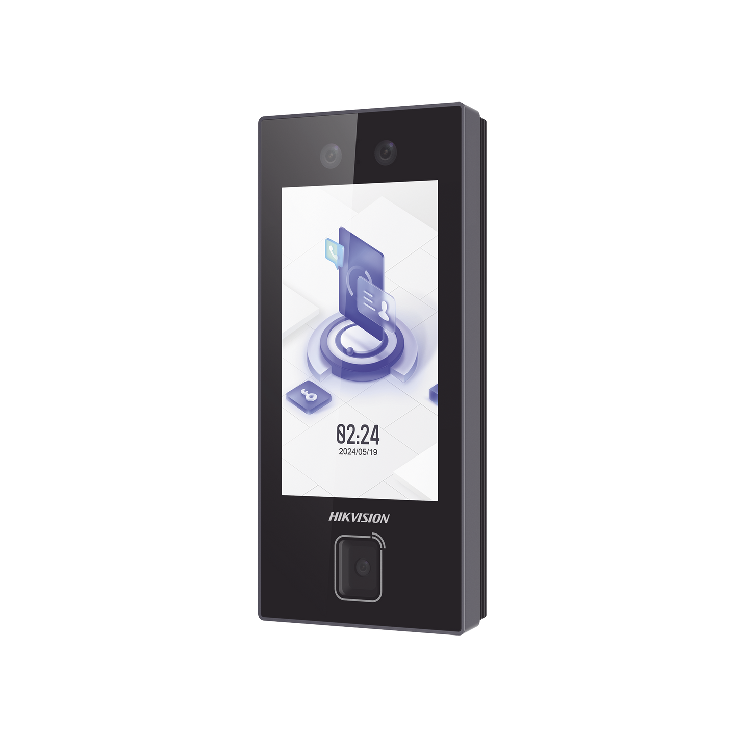 Terminal Facial Min Moe con LECTOR DE QRs FISICO Ultra Rápido y Tarjetas MIFARE / 3000 Rostros / Pantalla 4.5" / Administrable en la Nube con HikConnect Teams / Exterior IP65 / PoE / WiFi