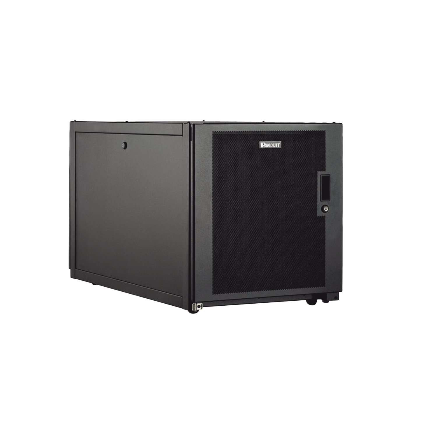 Gabinete Profesional de Telecomunicaciones, de Piso, 12 UR, 600 mm de Ancho y 1070 mm de Profundidad, Color Negro