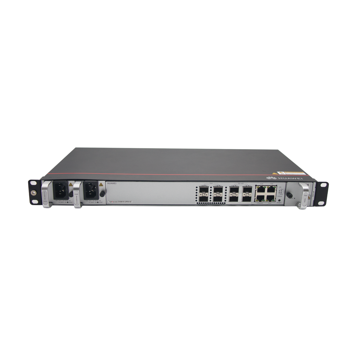OLT GPON OptiXAccess 4 Puertos con Módulos C+, 4 Puertos Uplink (10GE/GE), 2 Fuentes de Alimentación AC, 1 UR