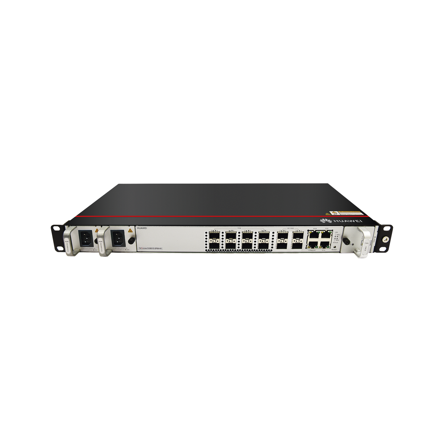 OLT GPON OptiXAccess 8 Puertos con Módulos C+, 4 Puertos Uplink (10GE/GE), 2 Fuentes de Alimentación AC, 1 UR