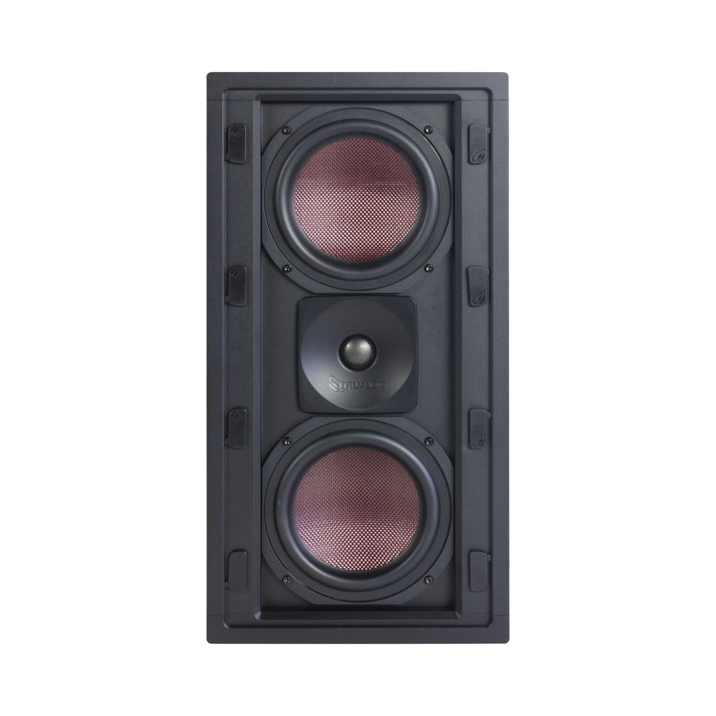 BOCINA DE PARED | 2 WOOFERS DE FIBRA DE CARBONO 6.5'' | TWEETER DE TITANIO 1'' | 200W