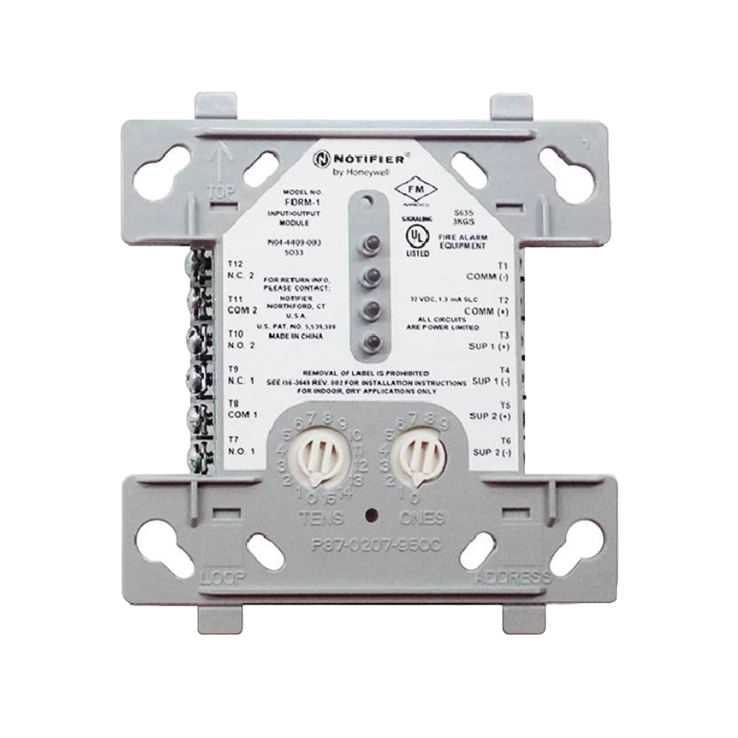 Módulo Direccionable / Doble Monitor y Doble Relevador / Tecnología FlashScan de NOTIFIER