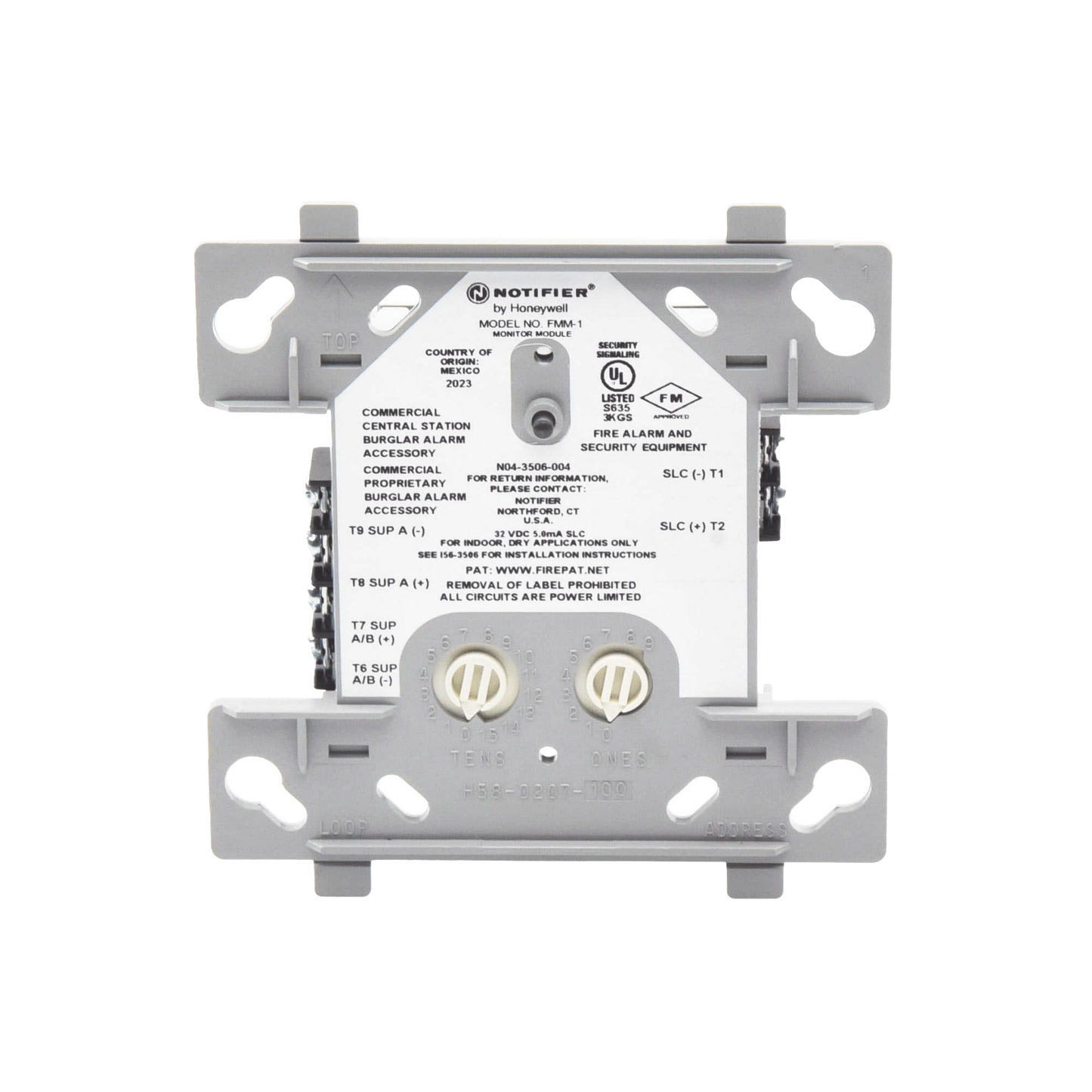 Módulo Monitor / Direccionable / Tecnología FlashScan® de NOTIFIER