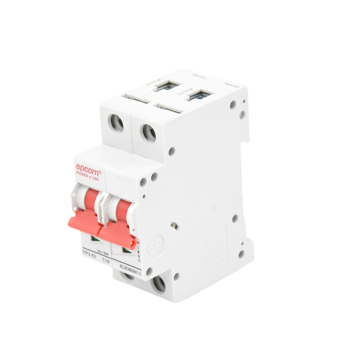 Protección Térmica 2P, 16A, Corriente Directa 800 Vcc para Aplicación Fotovoltaica Montaje Riel DIN