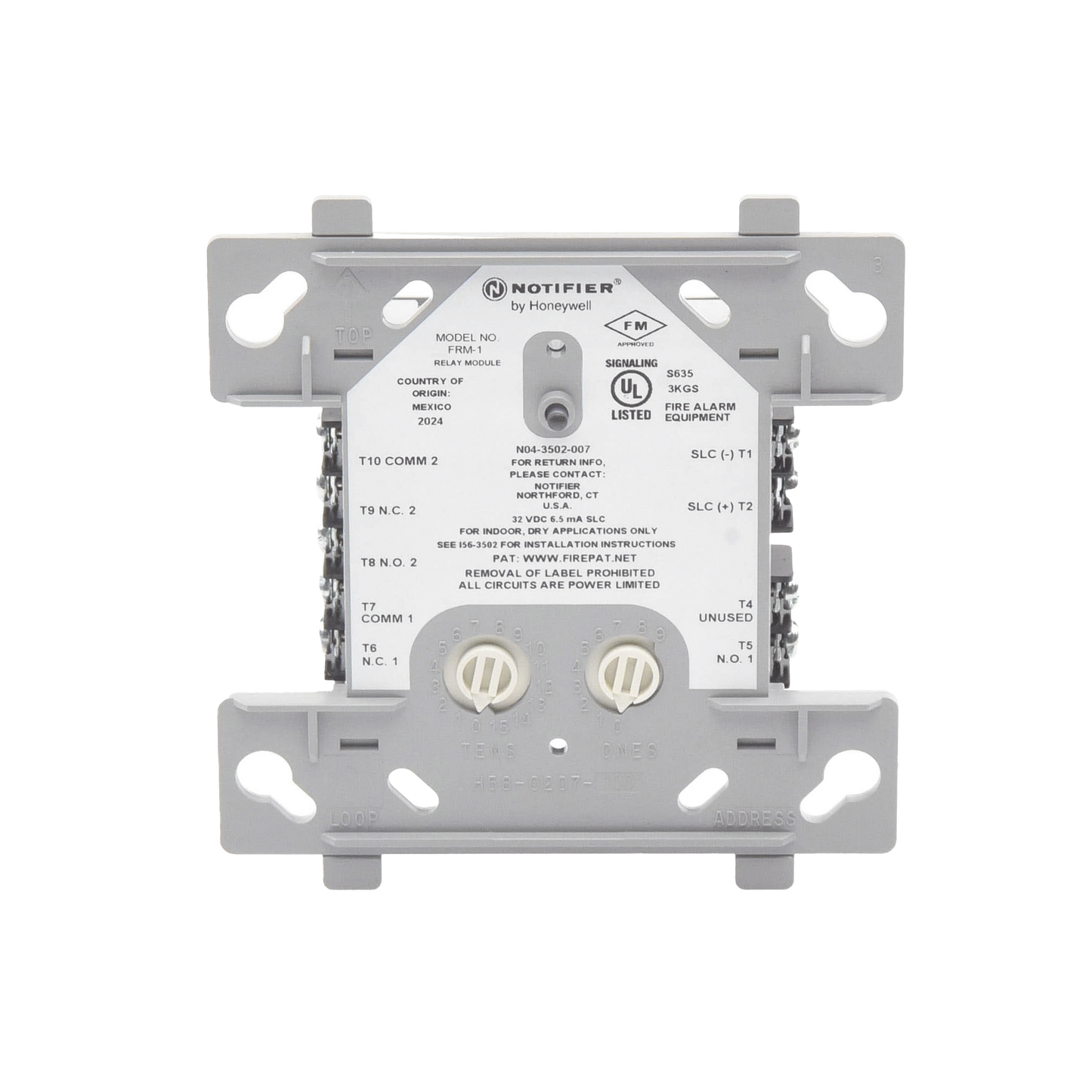 Módulo de Relevador / Direccionable / Tecnología FlashScan® de NOTIFIER