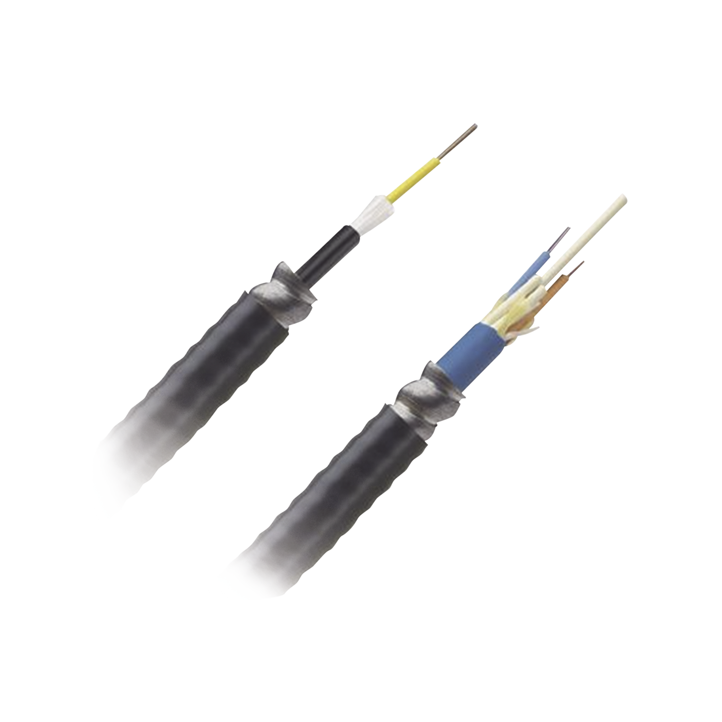 Cable de Fibra Óptica de 12 hilos, Monomodo OS2, Interior/Exterior, Armada, Loose Tube 250um, OFCR (Riser), Precio Por Metro