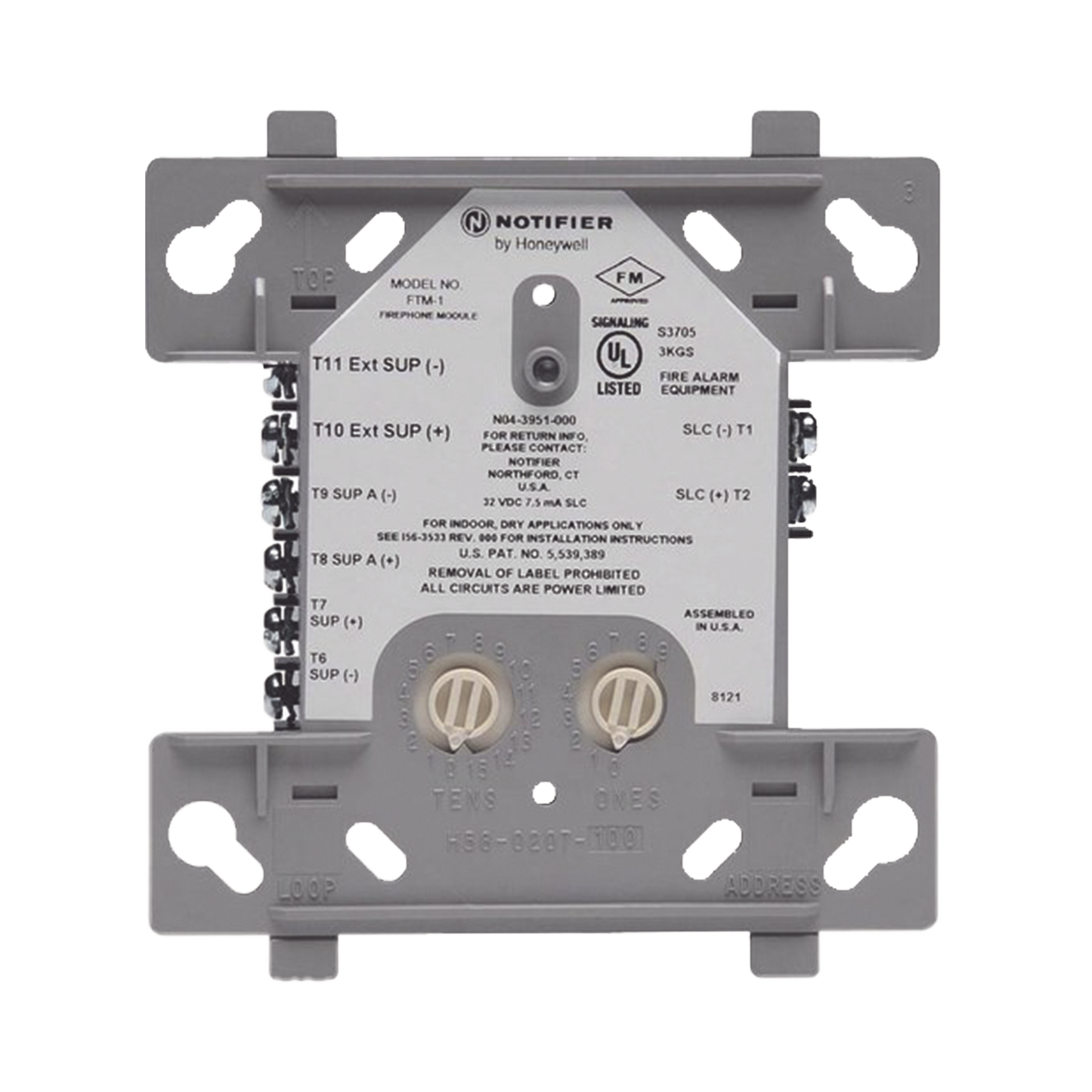 Módulo De Control De Teléfono Contra Incendios / Direccionable / Tecnología FlashScan® de NOTIFIER