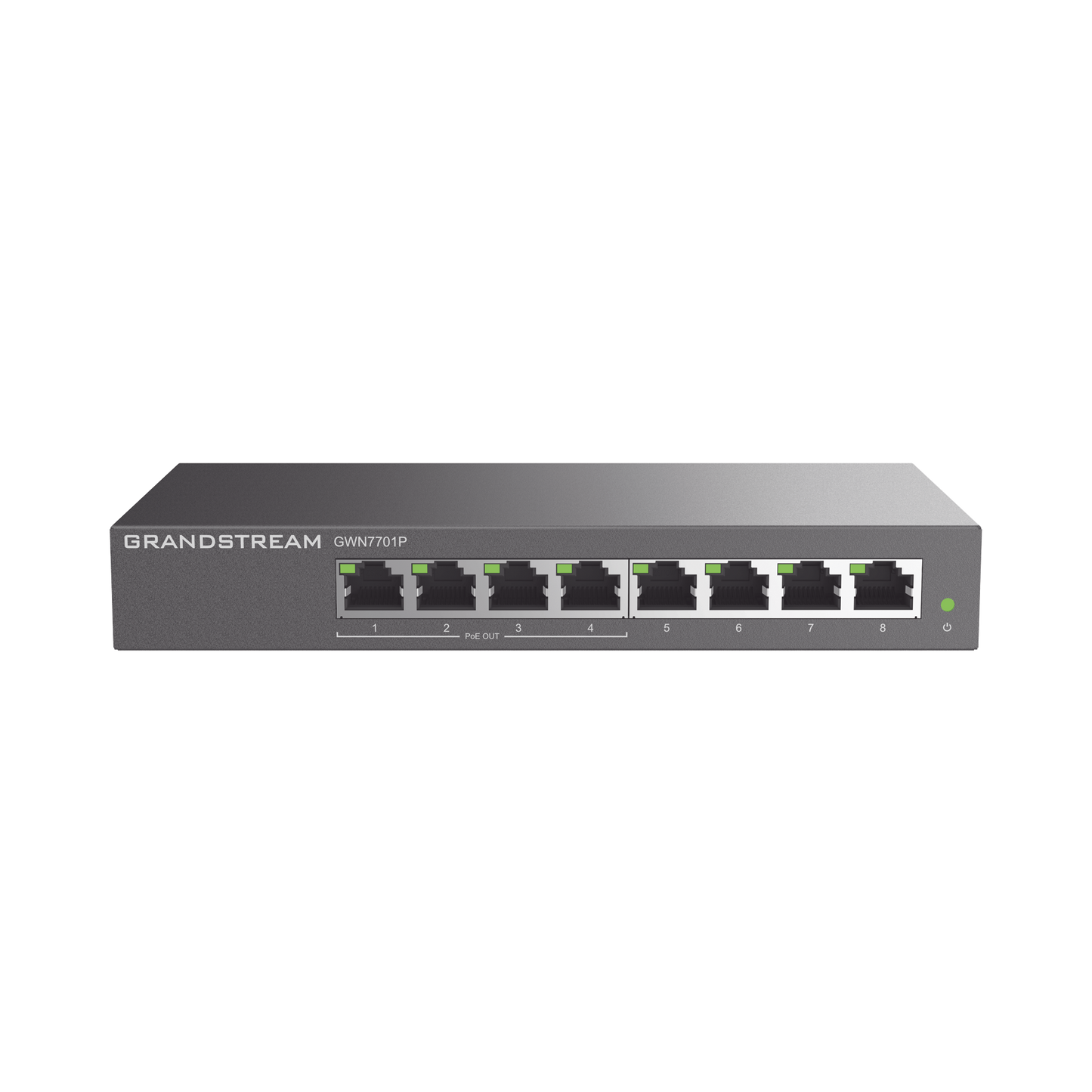Switch PoE+ Gigabit No Administrable / 8 puertos 10/100/1000 Mbps / 4 puertos PoE+ / hasta 60W