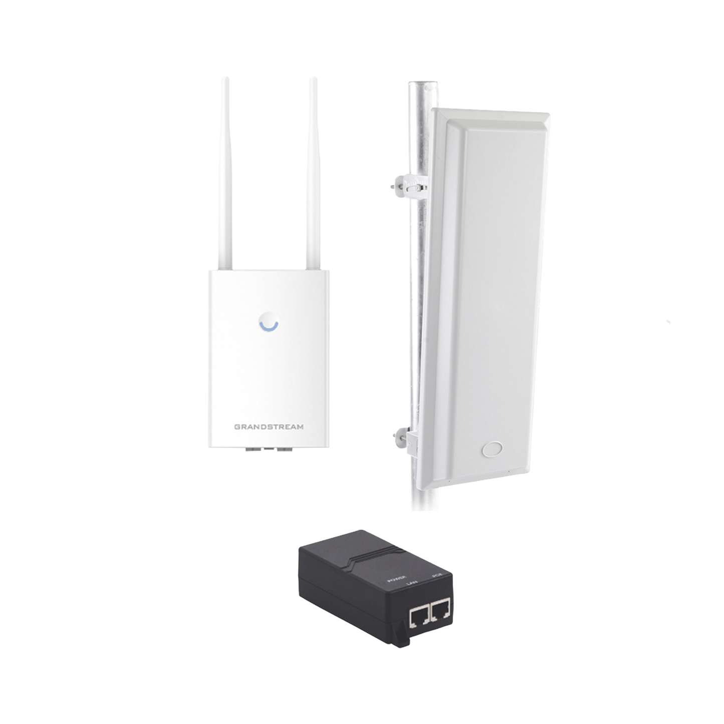 Kit de radio GWN7605LR con antena TXS25619DP, para amplia cobertura de WiFi en 90º, frecuencia (2.4 a 2.5 GHz) y (5.1 a 6.5 GHz), 1.27 Gbps y administración desde la nube gratuita