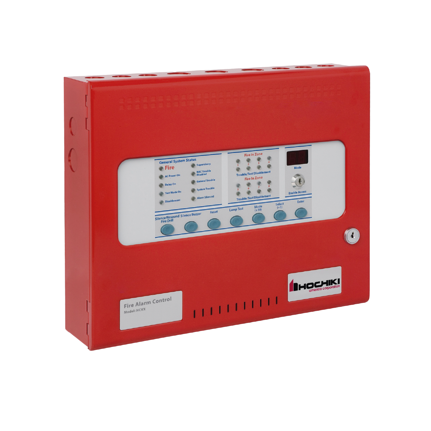 Panel Convencional De Detección De Incendio De 2 Zonas (0100-19320) Serie HCVX