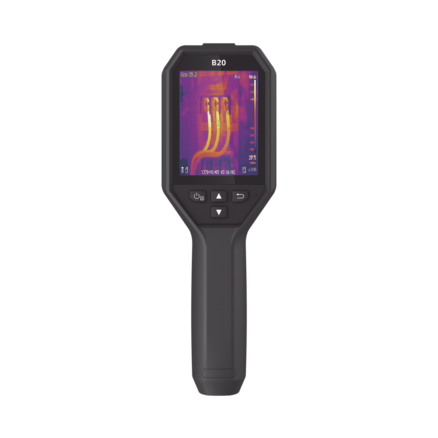 FB21 - Cámara Termográfica Portátil Dual / Lente Térmico 3.6 mm (256 × 192) / Lente Optico 2 Megapixel / WiFi / IP65 / Hasta 6 Horas de Funcionamiento Continuo