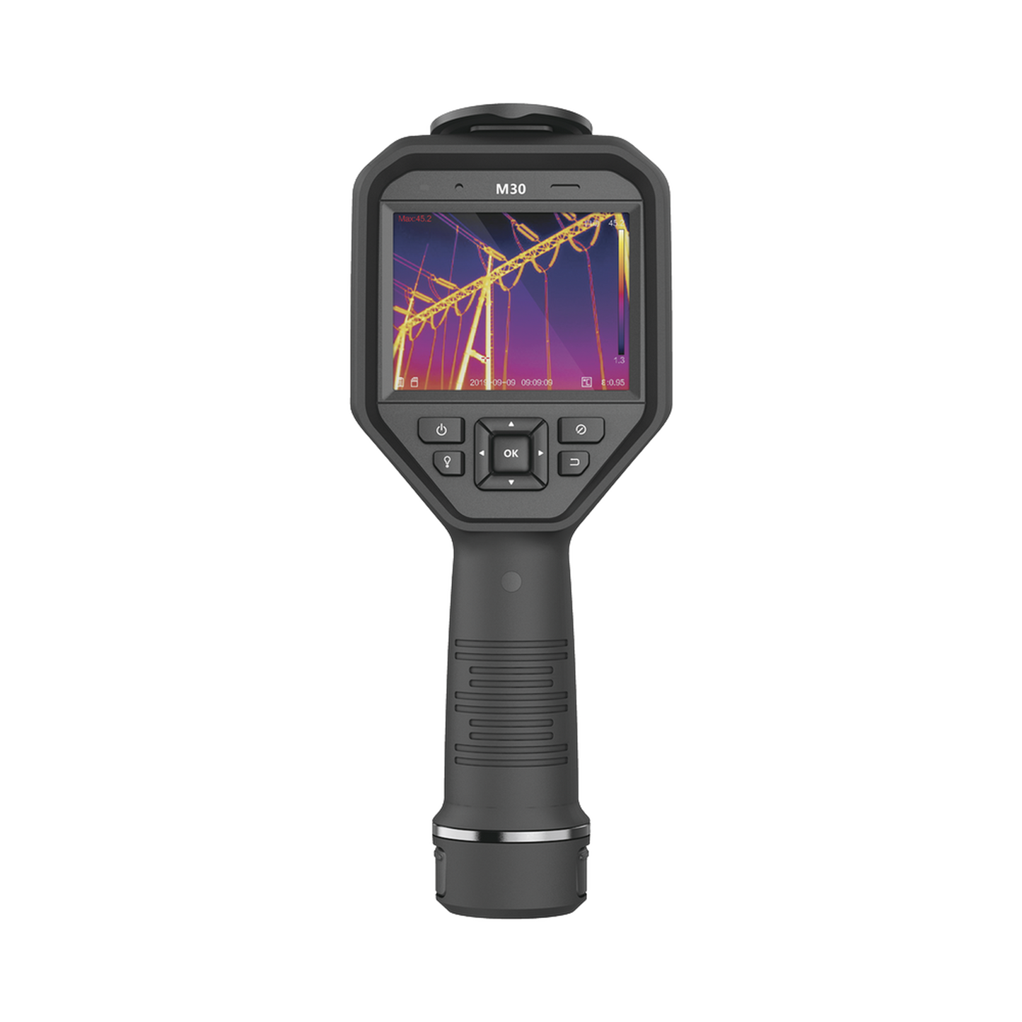 M20 - Cámara Termográfica Portátil Dual / Lente Térmico 6.9 mm (256 x 192) / Lente Óptico (8 Megapixel) / WiFi / IP54 / z MicroSD hasta 64 Gb / Hasta 6 Horas de Funcionamiento Continuo