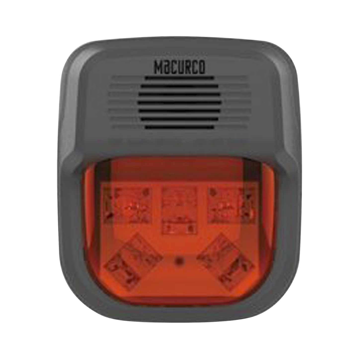 Sirena Estrobo Rojo Para Paneles y Detectores Macurco