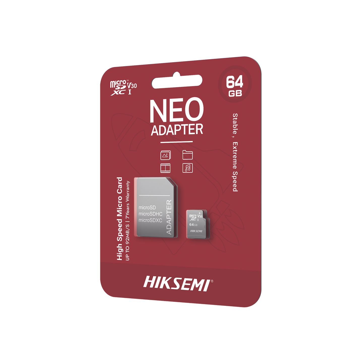 Memoria microSD con Adaptador Ideal para Celular o Tablet / 64 GB / Multipropósito