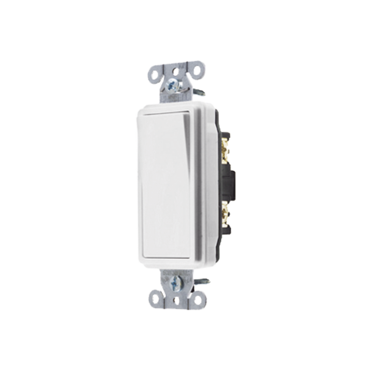 Interruptor Decorador de 20 A 120-277 V CA/ Unipolar / Cableado Lateral y Posterior / Color Blanco.