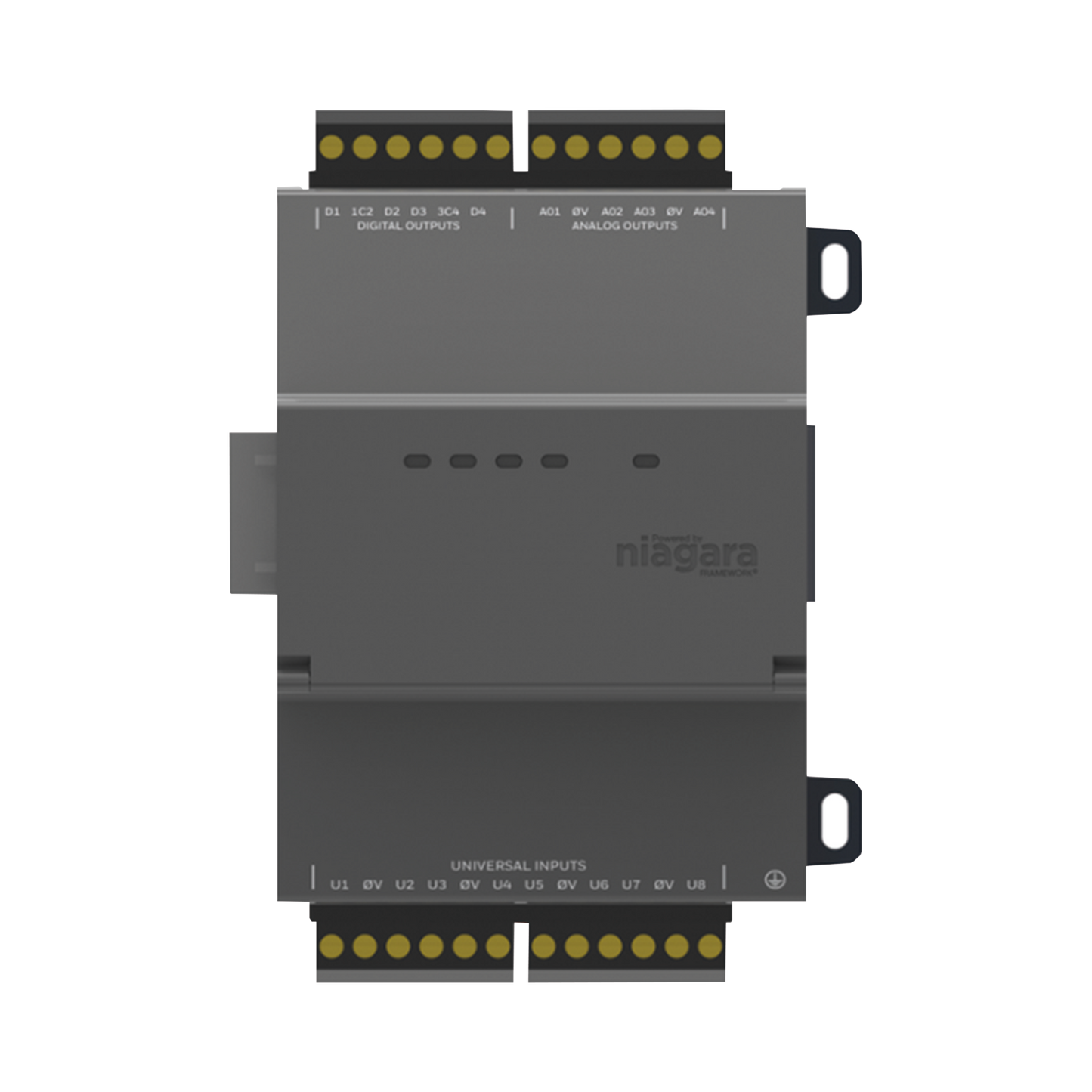 Modulo de expansion para Jace8000 , 8 entradas universales con 4 salidas de relé y 4 salidas análogas (0-10 VCC)