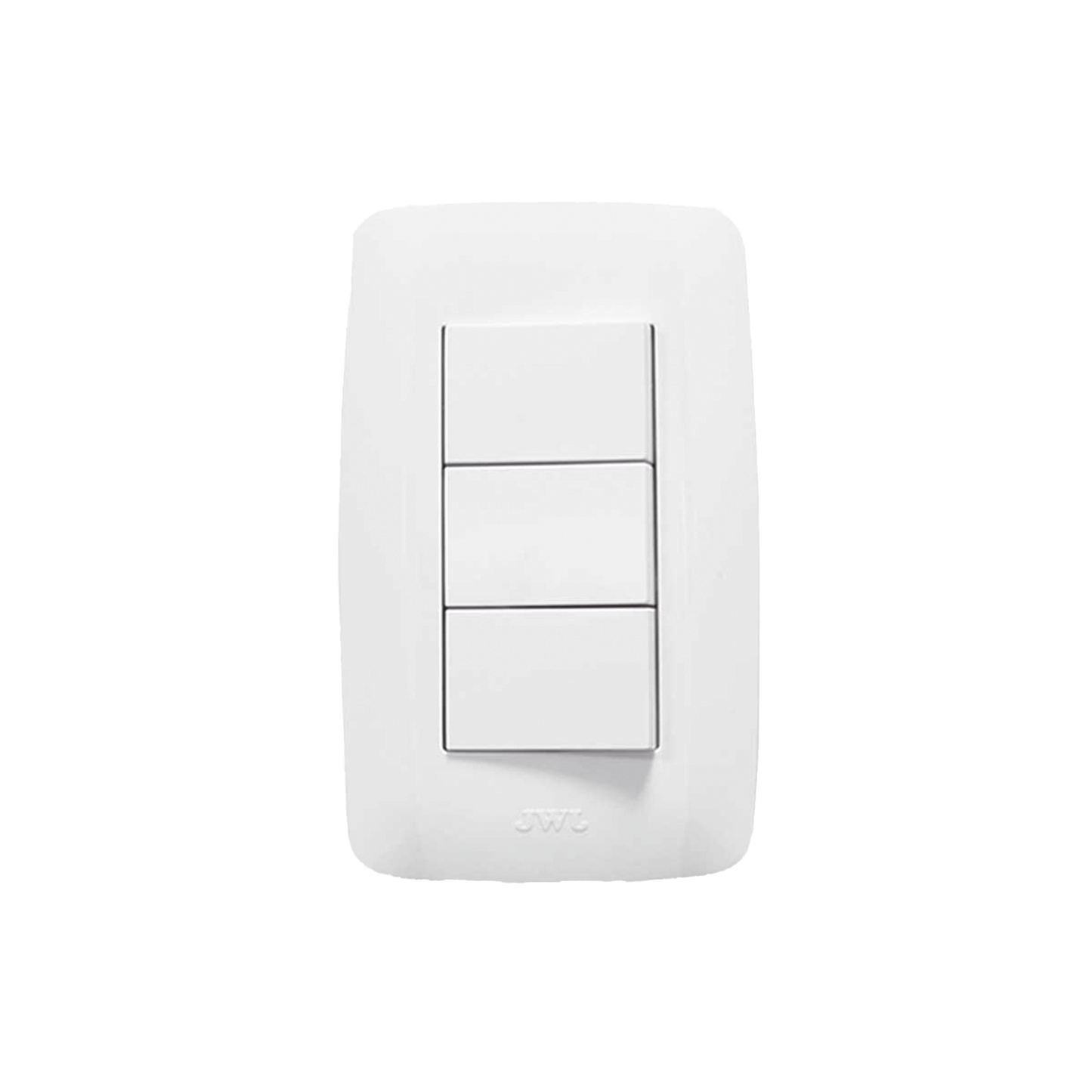 Placa con 3 Interruptores Escalera / 127 V~60 Hz 10 A/ 1 Modulo.