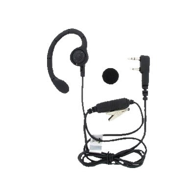 Micrófono de solapa con audífono estilo gancho NX-1200 NX-1300 NX-3220 NX-3320 NX-240 NX-340 TK-2312 TK-3312 TK-2402 TK-3402 TK-2000 TK-3000 TK-3230