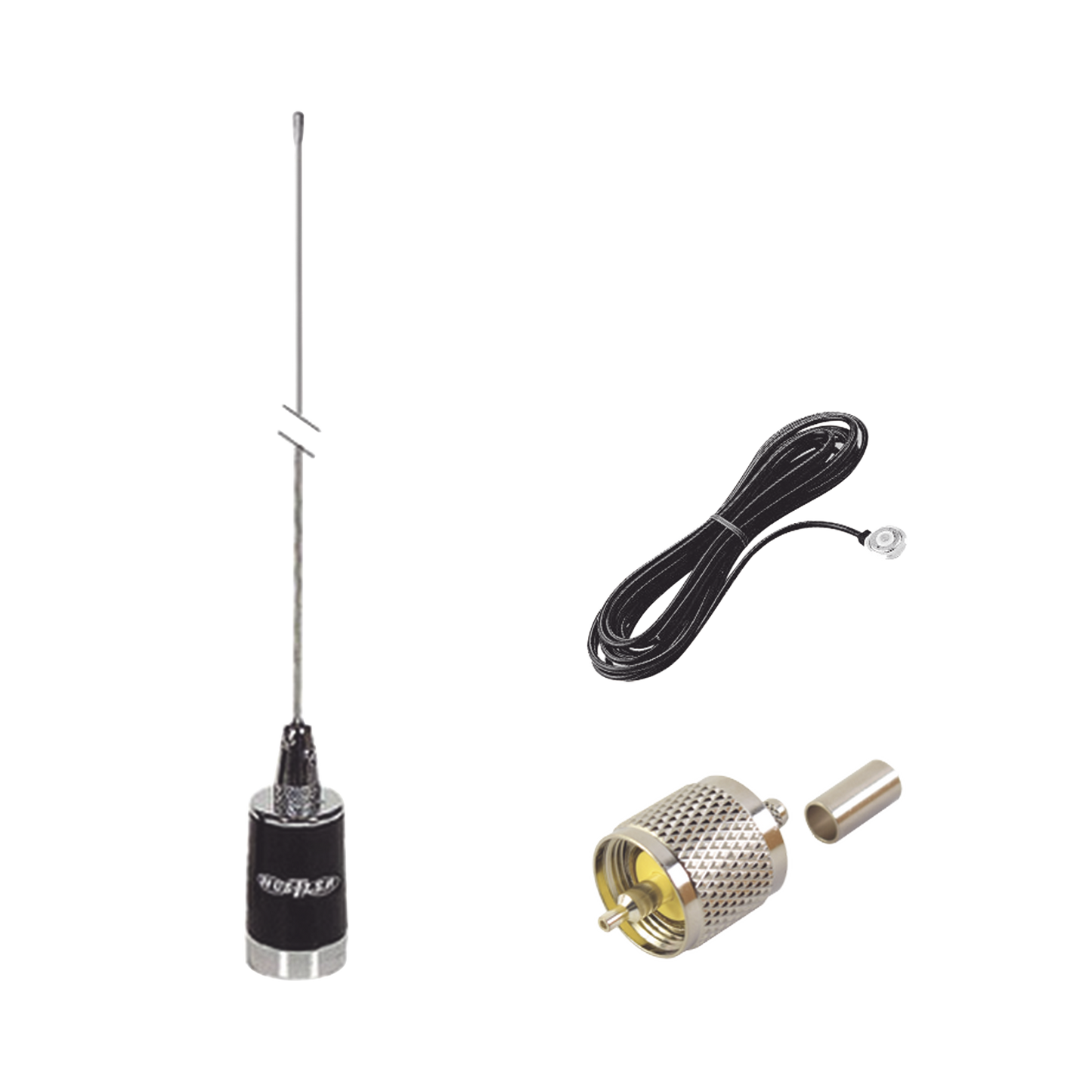 kit de antena móvil de 3dB de Ganancia en VHF 148-174 MHZ, Incluye LMG150 + CHMB + RFU505