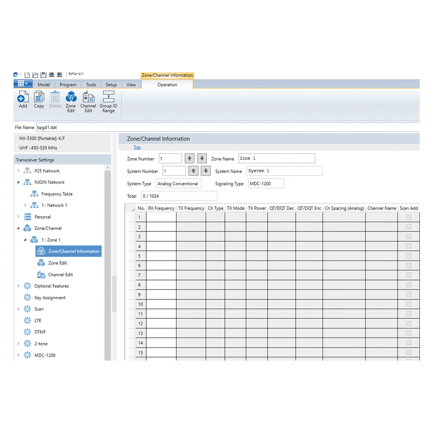 Software de programación para radios serie NX-5000 ( NX-5200 NX-5300 NX-5400 NX-5700 NX-5800 NX-5900 )