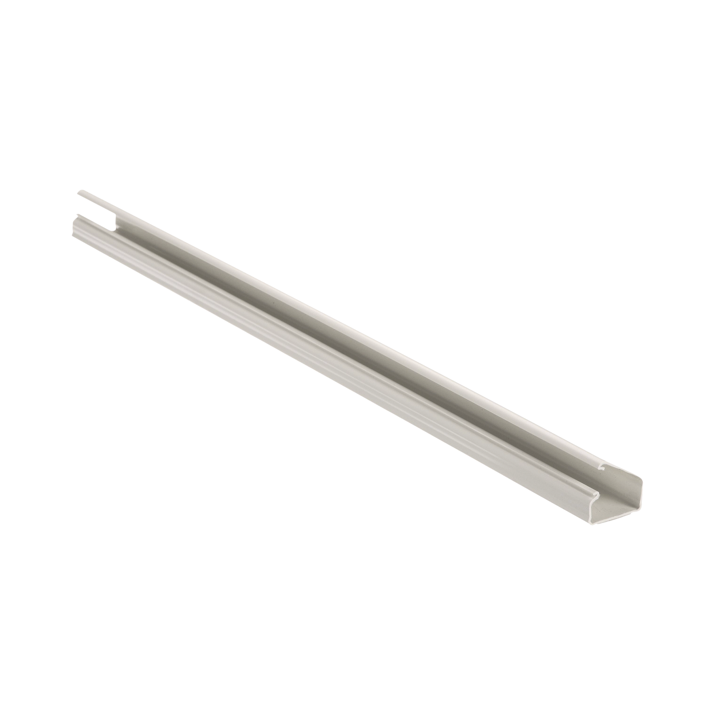 Canaleta LD10 de PVC rígido, con cinta adhesiva para instalación sin herramientas, de 38.4 x 24 x 1828.8 mm, Color Blanco Mate