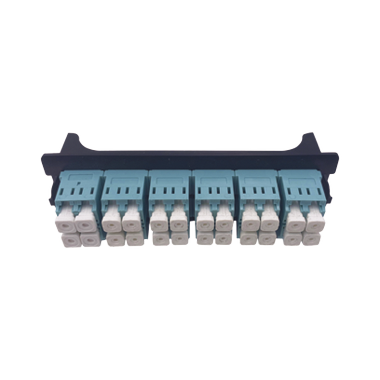 Placa acopladora para Distribuidor de Fibra Óptica LP-ODF-8024, incluye 12 acopladores LC Duplex Para fibra Multimodo