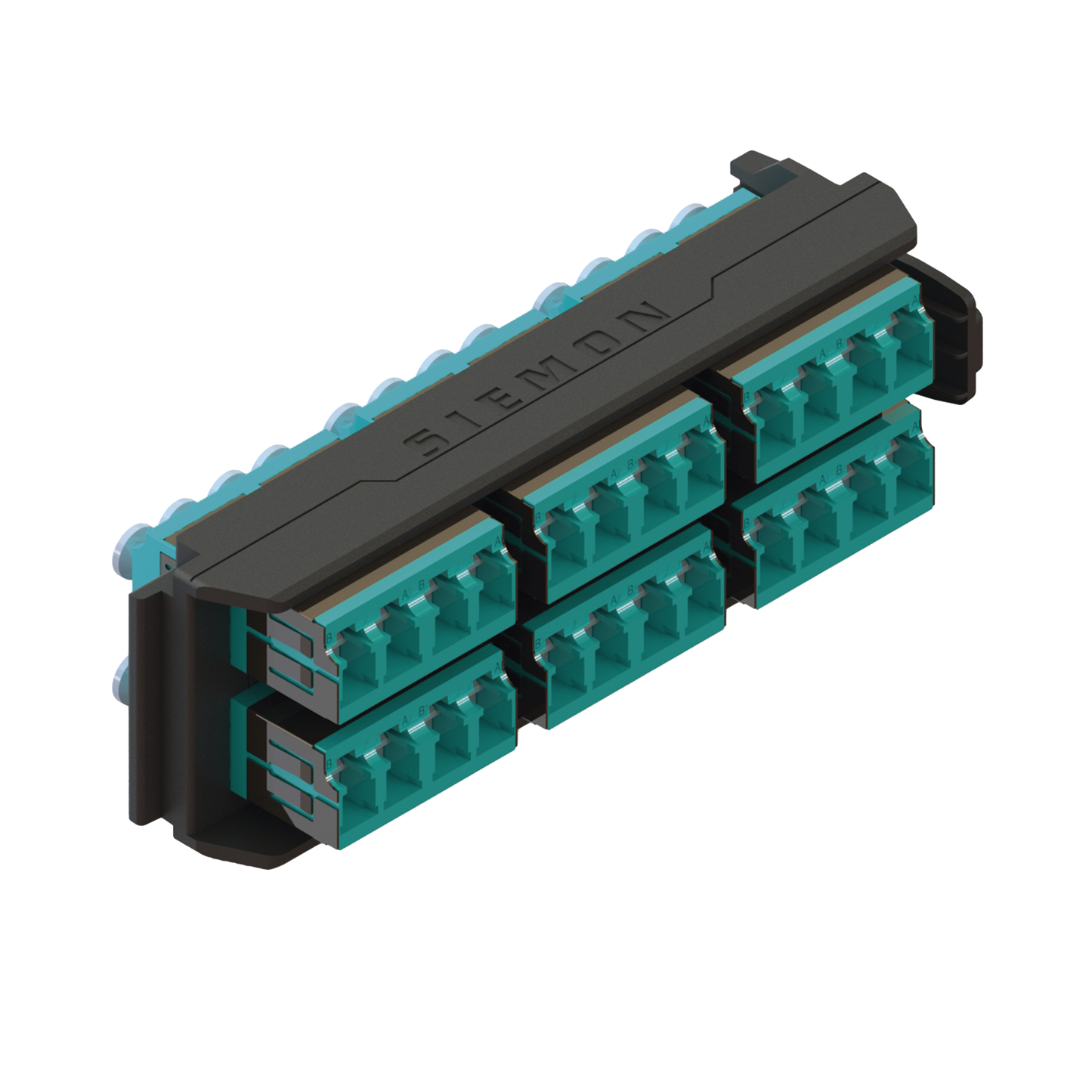 Placa Acopladora LightVerse, 12 Conectores Dúplex LC/UPC, Acepta hasta 24 fibras Multimodo OM3 y OM4 (No Shuttered)