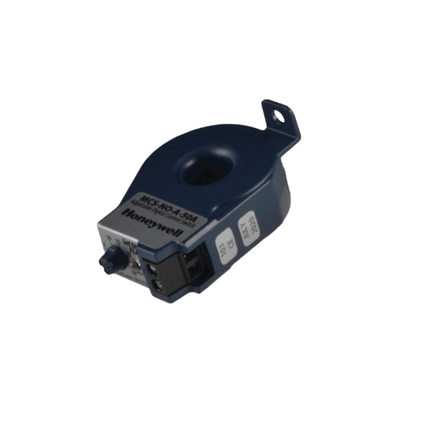 Sensor de corriente ajustable de nucleo solido , de .75 a 50 A , N/O